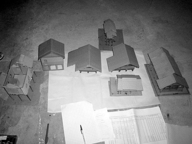 House models done by community people to experiment their ideas