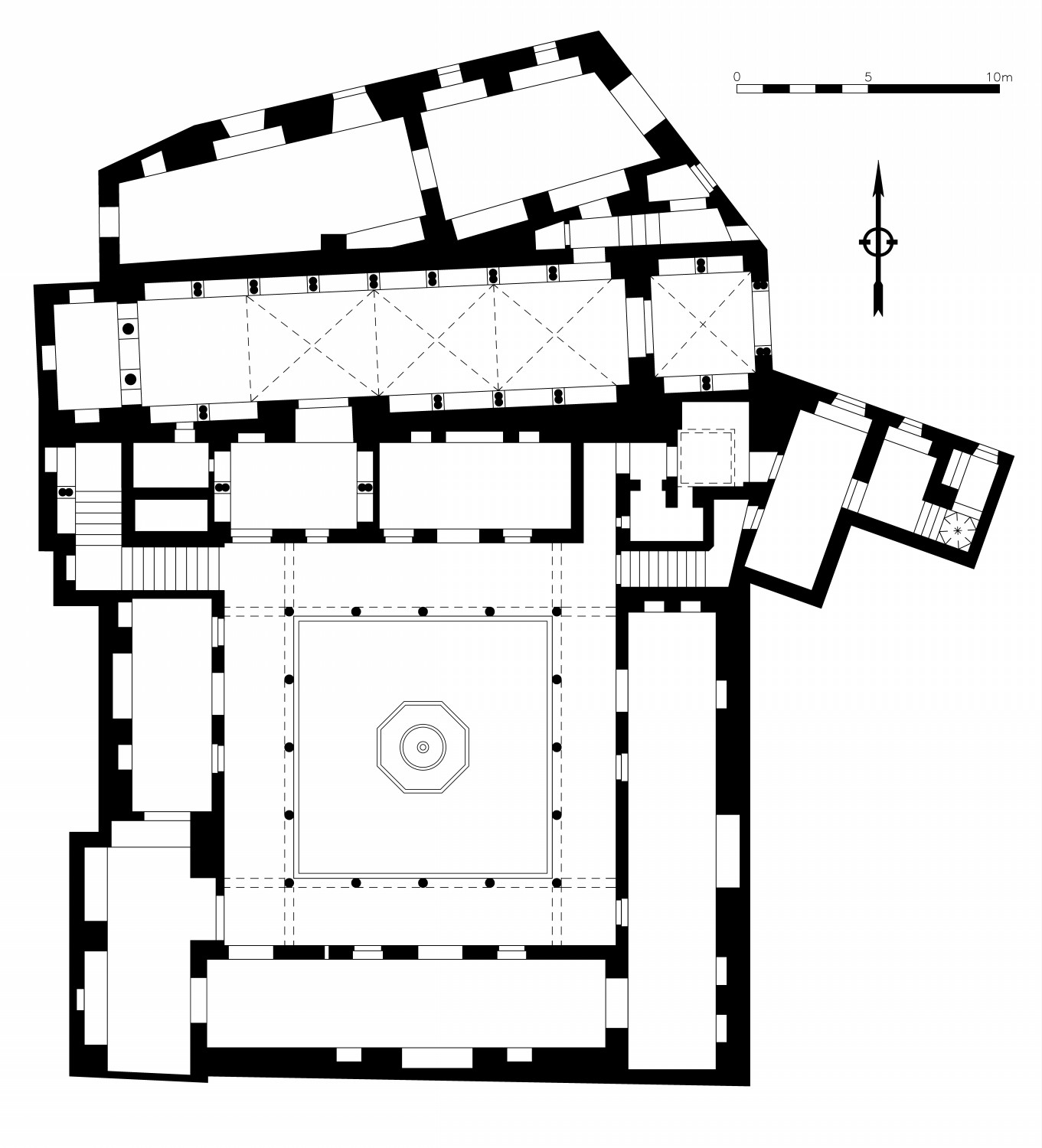 Plan of the first floor, Based on Golvin (1988)