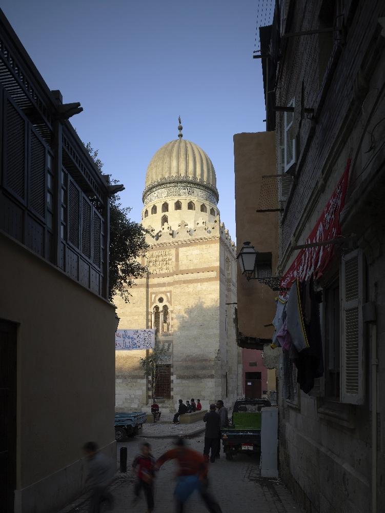 The dome of the mosque seen from Darb Shoughlan Street