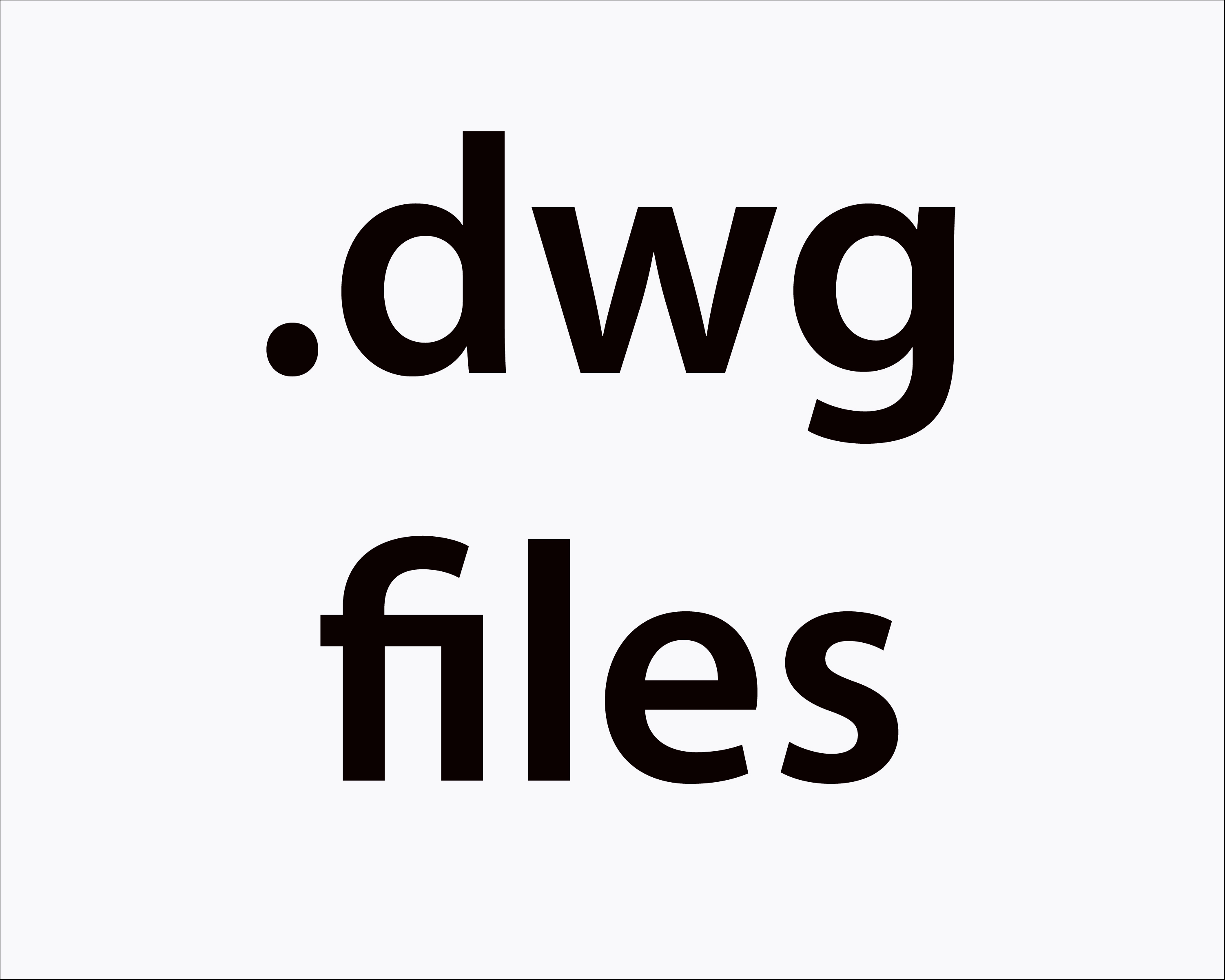 CAD drawing (.dwg) files
