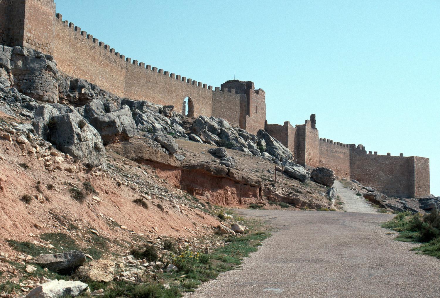 Exterior view of walls