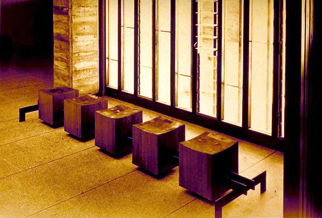 Interior, public seating space