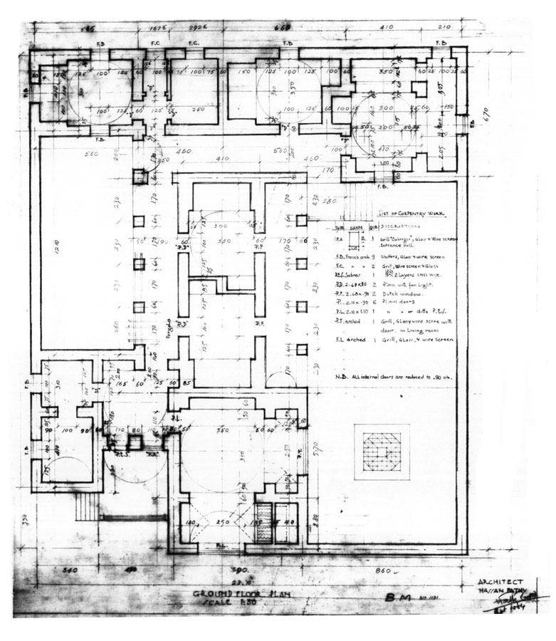 Design drawing:Ground floor plan