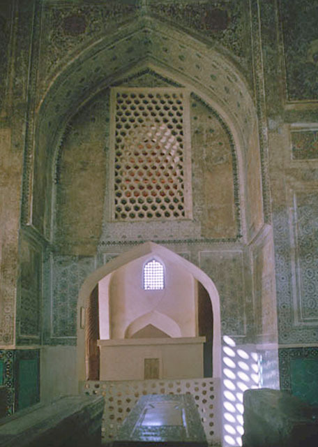 Interior view of the restored mausoleum