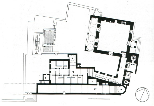 Plan of the Qubbat Talha complex