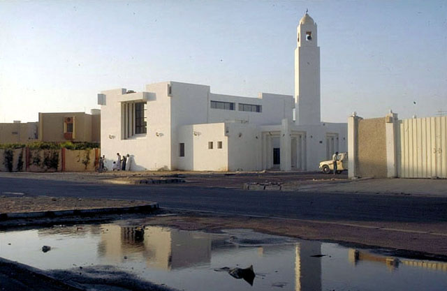 View to minaret and entrance