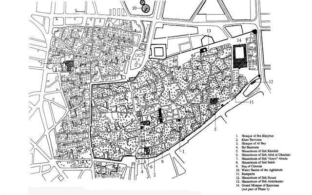 B&W drawing, area plan