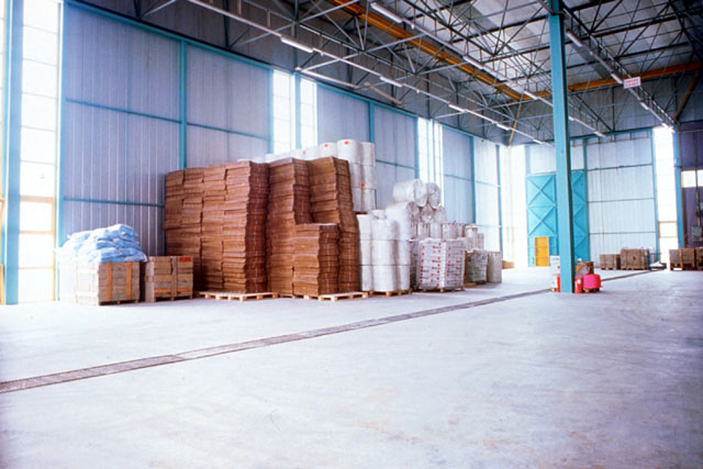 View showing warehouse interior