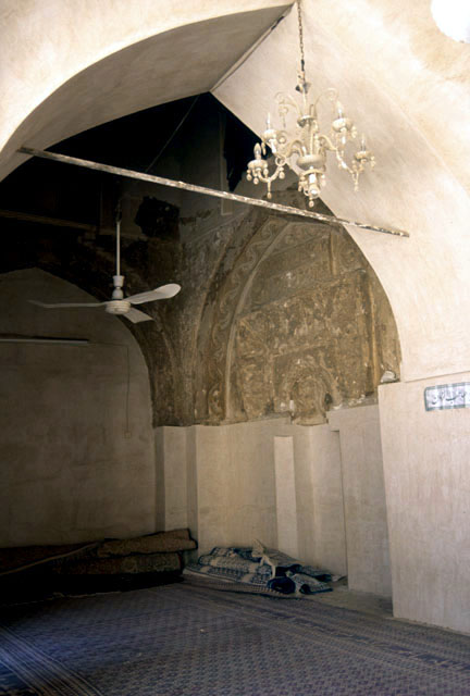 Interior view of the sanctuary, toward the corner mihrab