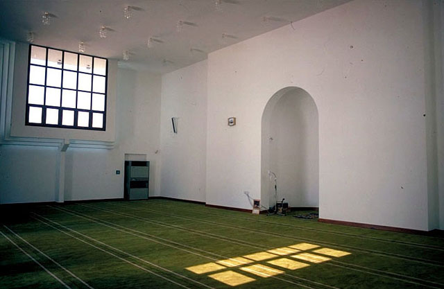 Interior, prayer hall and mihrab