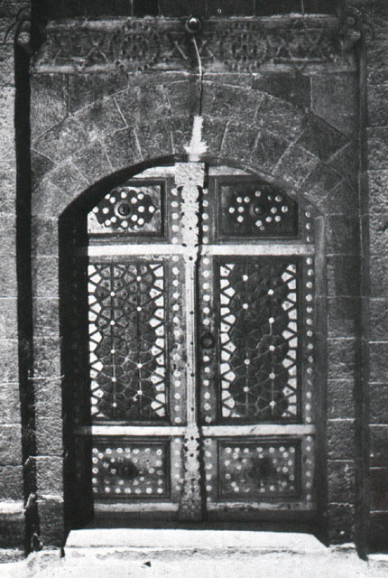 Exterior of doorway on the southern side