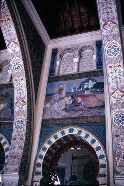 Interior, mural paintings