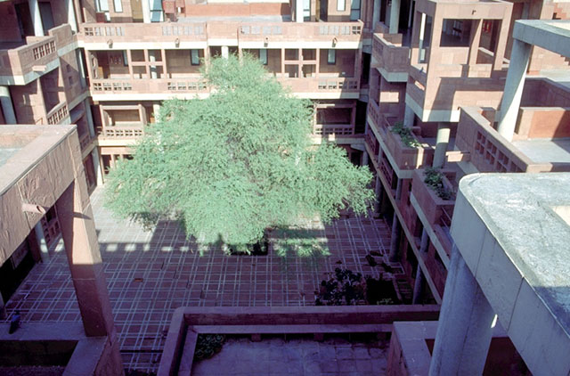 Aerial view, courtyard