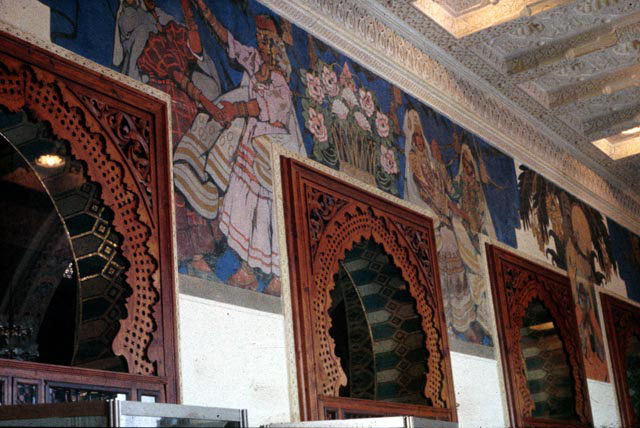 Interior, mural decoration