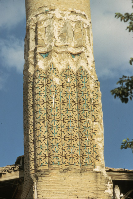 Brick masonry of the minaret