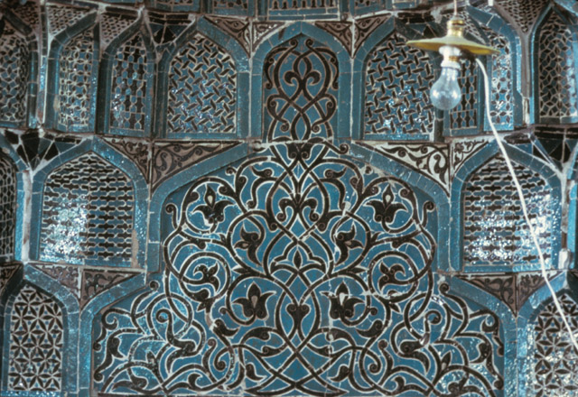 Detail of mihrab tile work