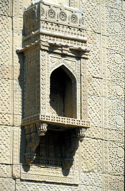 Detail, carved stone work and surface treatment