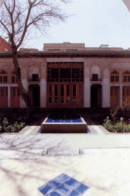 Courtyard view, with pool