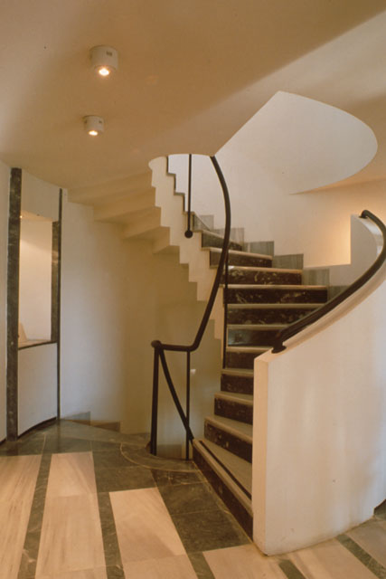 Interior view showing staircase