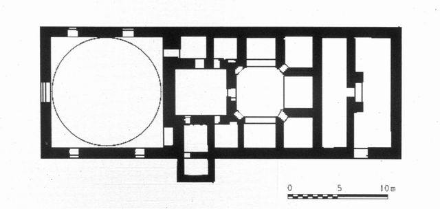 Floor plan of baths