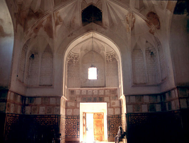 Interior view of the eastern wall