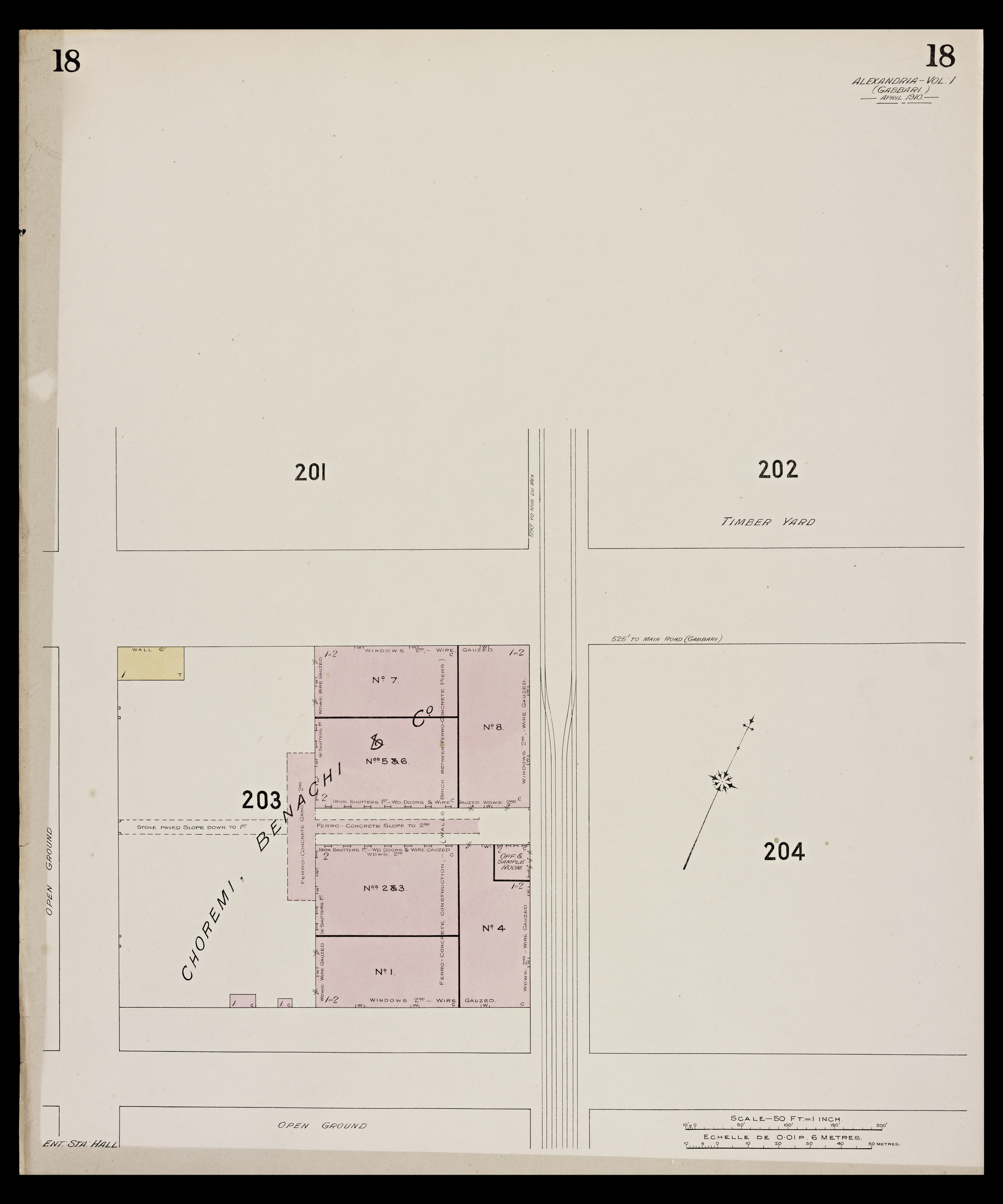 Alexandria  - A sheet from the&nbsp;<span style="font-style: italic;">Insurance Plan of Alexandria</span>. The complete set of plans can be found on&nbsp;<a href="https://www.archnet.org/publications/10217/" target="_blank" data-bypass="true">Archnet</a>, or as georeferenced versions in the&nbsp;<a href="http://calvert.hul.harvard.edu:8080/opengeoportal/openGeoPortalHome.jsp?BasicSearchTerm=ExternalLayerId:1203" target="_blank" data-bypass="true">Harvard Geospatial Library</a>.<br>