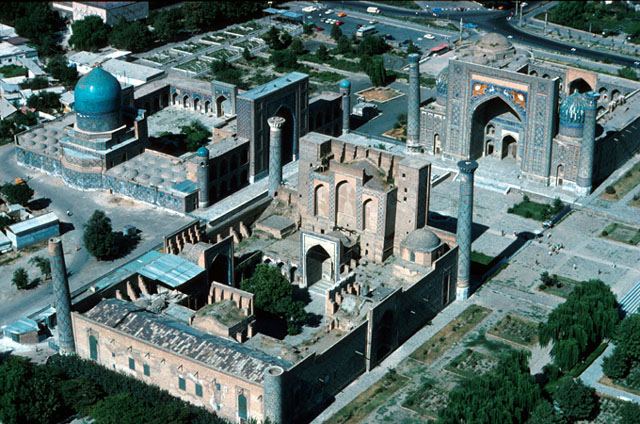 Aerial view from the southwest