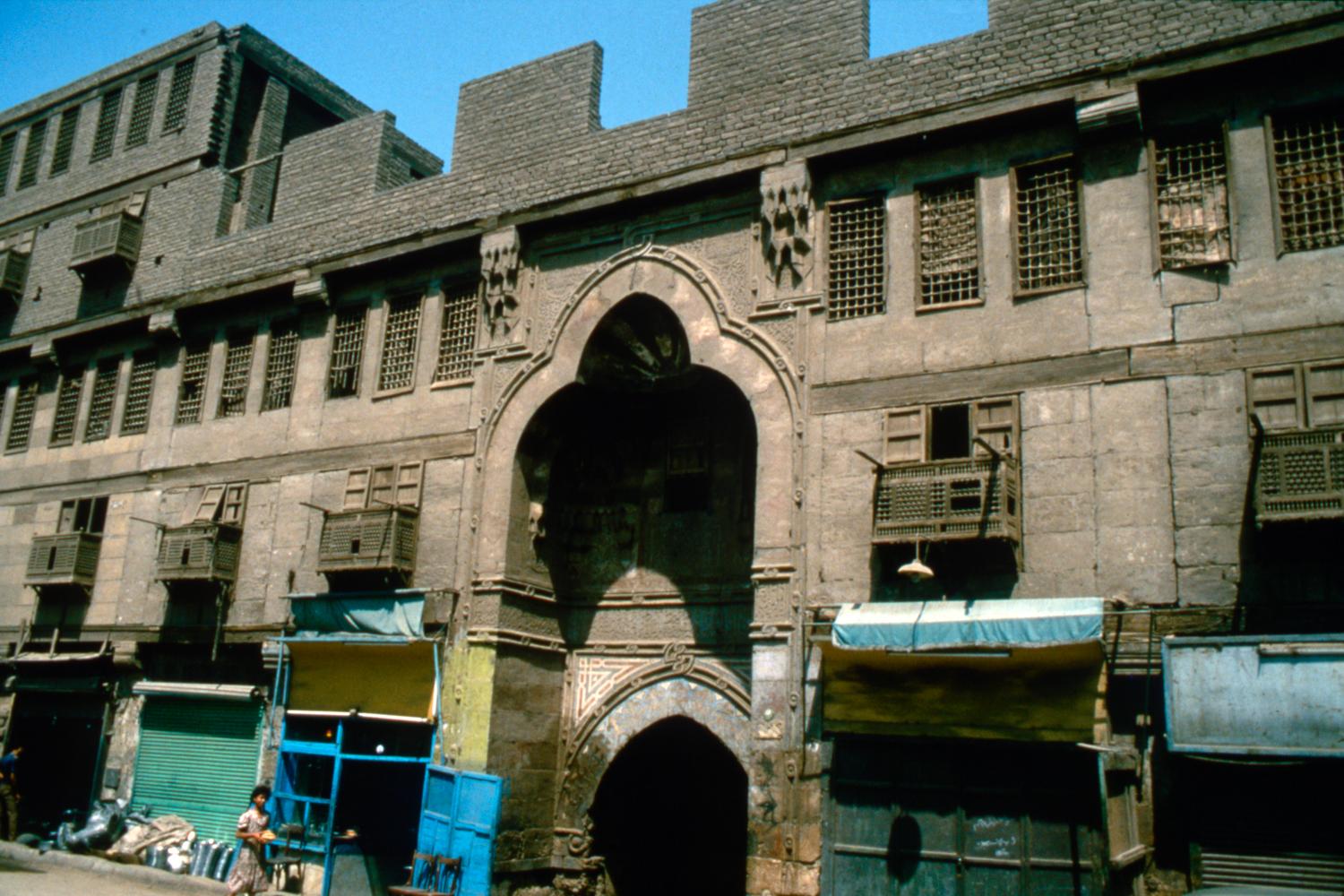 Exterior view, façade and entrance portal