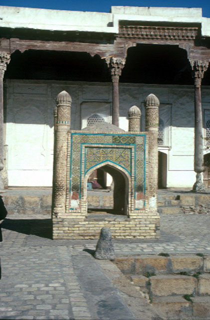 View of the courtyard and shrine