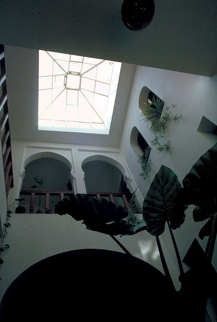 Interior view and skylight
