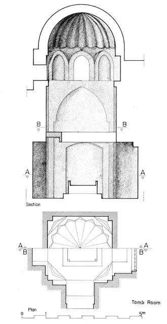 Tomb: plan and section
