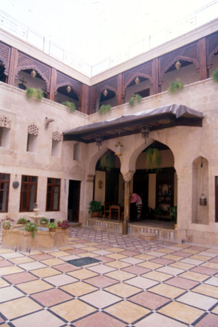 Interior view of courtyard