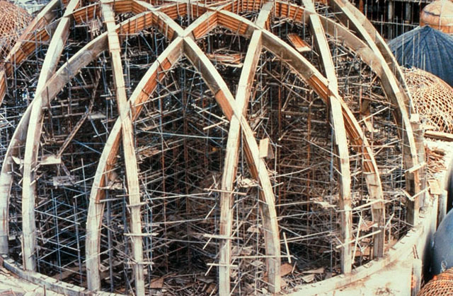 Dome construction, detail