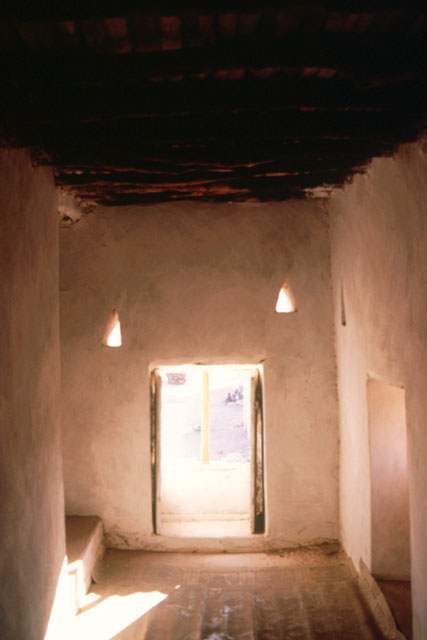 Interior of watch room. Doorway
