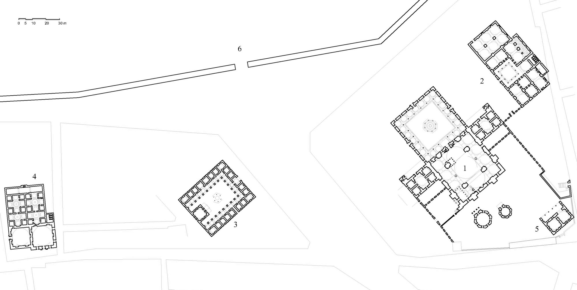 Floor plan of Bayezid II Complex