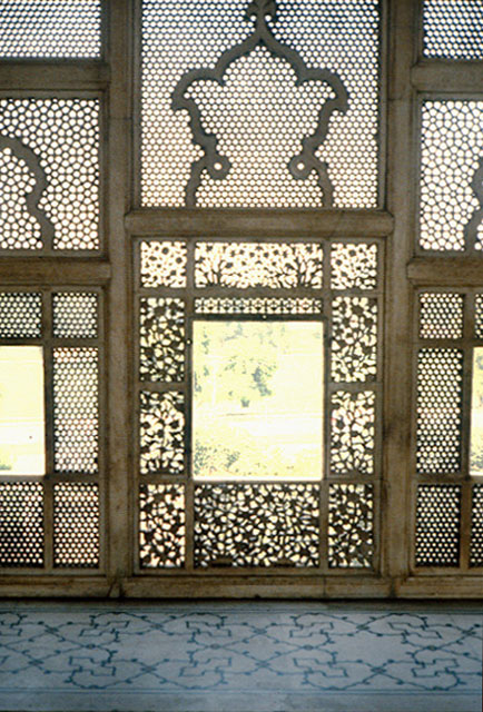 Interior detail of screen window