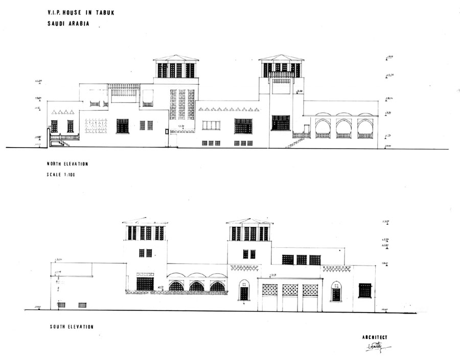 North and south elevations