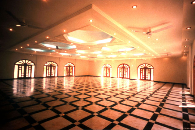 Interior view of prayer hall