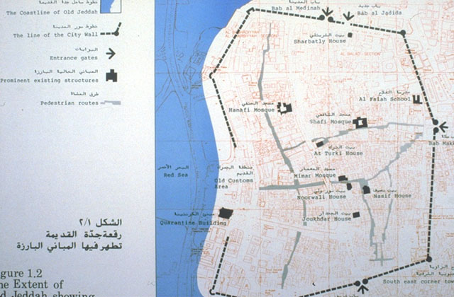 Map, city plan of Jeddah