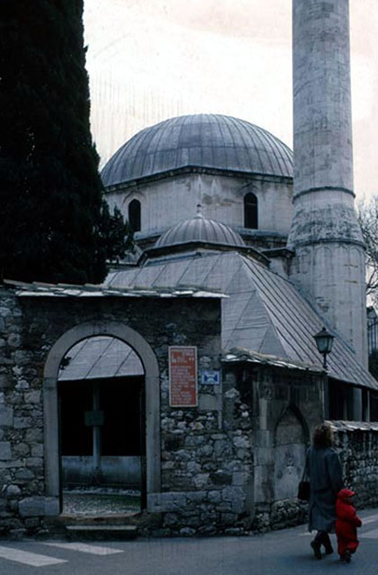 View of the mosque from the street