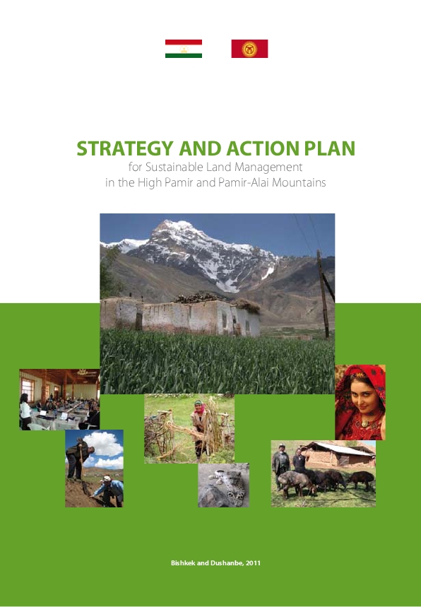 The Strategy provides an overview of land use and management challenges in the High Pamir and Pamir-Alai mountains of Kyrgyzstan and Tajikistan and outlines strategic directions for mitigating the causes and negative impacts of land degradation on the transboundary ecosystems of the region and on the livelihoods and security of its inhabitants. It includes four action plans on forest and wildlife management, on increasing the efficiency of farming, on sustainable pasture use and livestock breeding, and on reducing risks of and vulnerability to natural hazards.&nbsp;<br><br>The Strategy was developed in the framework of a project on Sustainable Land Management in the High Pamir and Pamir-Alai Mountains (PALM) executed by the Committee on Environment Conservation under the Government of Tajikistan and the National Center for Mountain Regions Development in Kyrgyzstan with financial support from the Global Environment Facility (GEF). The United Nations Environment Programme (UNEP) is the GEF Implementing Agency for the project, and the United Nations University (UNU) is the International Executing Agency.<div><br></div><div>Source: <a href="http://preventionweb.net/go/24004">PreventionWeb</a></div>