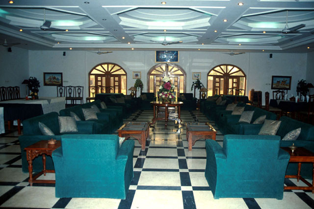 Interior view of reception hall