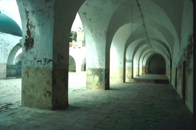 Interior courtyard arcade