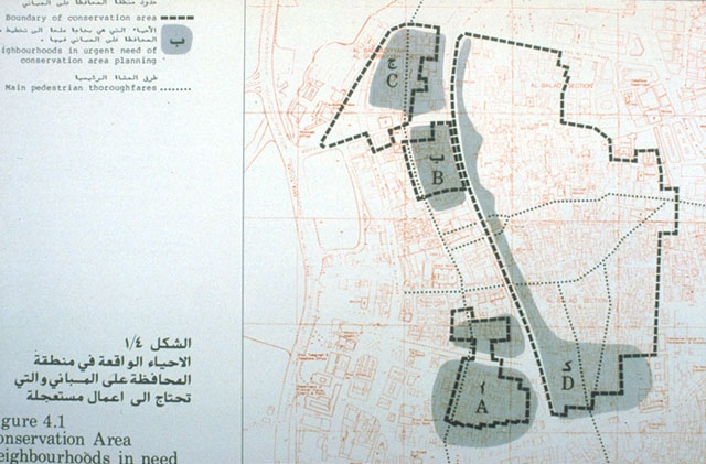 Map, conservation areas