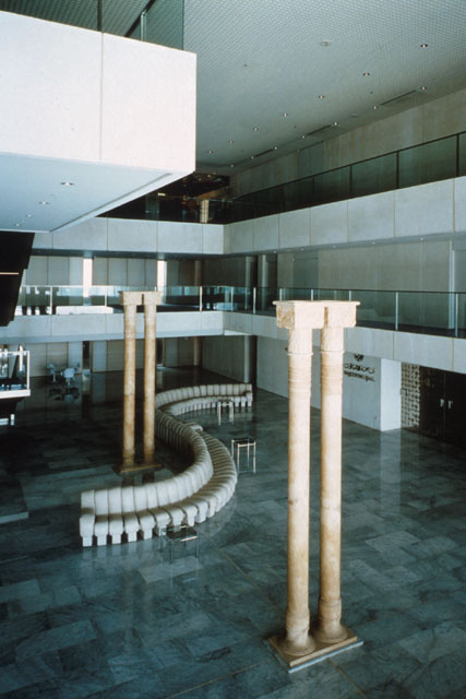 King Faisal Foundation Phase II - View from upper balcony into foyer