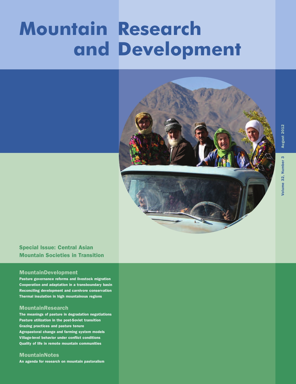 MSRC: Mountain Research and Development Special issue: Central Asian Mountain Societies in Transition