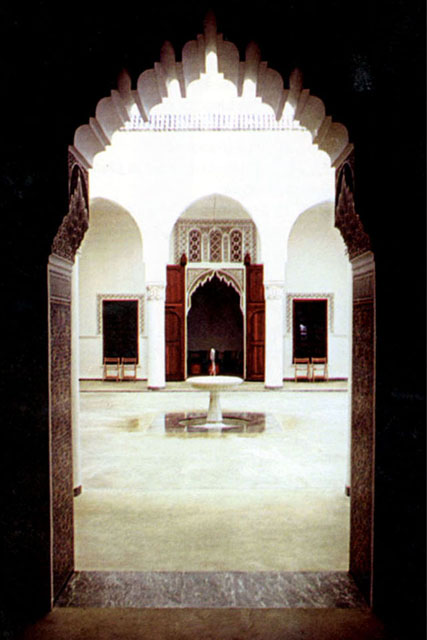 Dar Bellarj Foundation - View from portico to courtyard