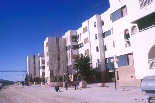 Exterior view from street showing façades
