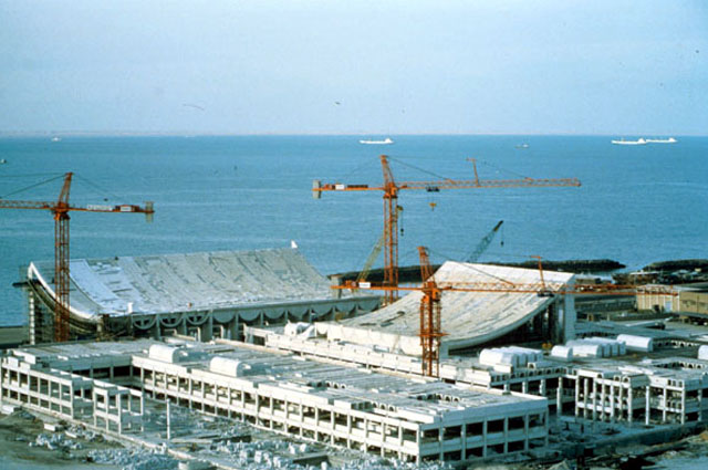 Kuwait National Assembly, under construction