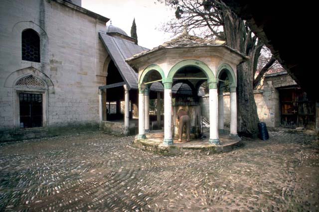 Ablution fountain in the courtyard
